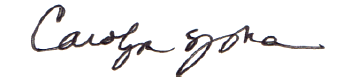 Carolyn Ma signature