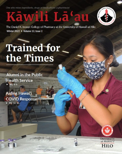 Kāwili Lāʻau Winter 2021 issue cover.