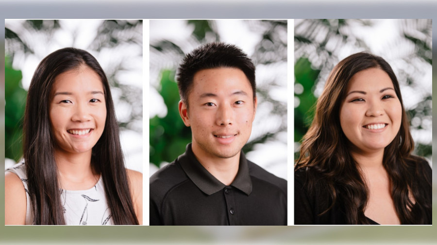 Drs. Aryn Meguro, Bryce Fukunaga and Michelle Kim, all members of the Department of Pharmacy Practice, recently received tenure and promotion.